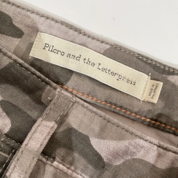 Anthropologie Pilcro Camo Print Pants Size 32P High Rise Skinny EUC - Picture 6 of 13